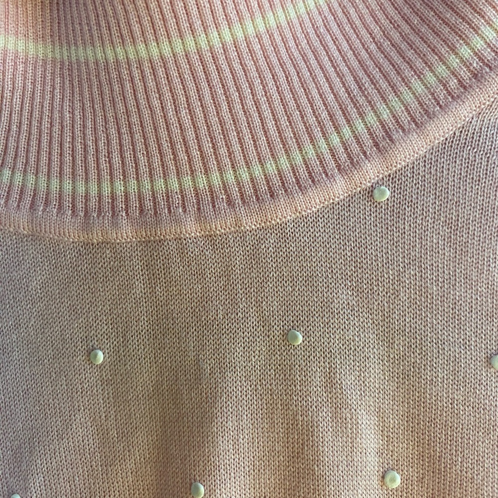 Escada Pink Women's Cardigan and sleeveless turtleneck, size 42/L - Picture 7 of 15